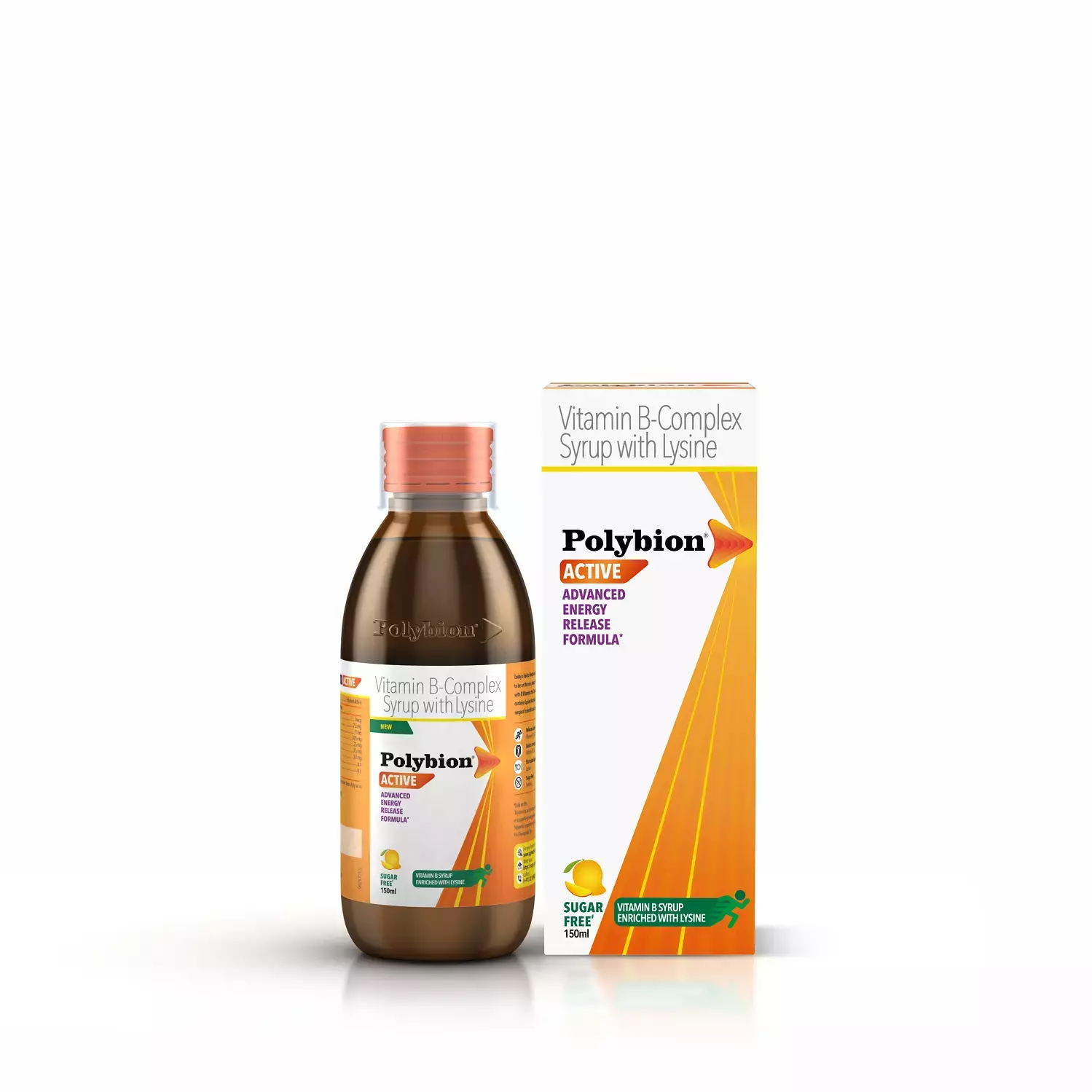 Polybion Active Syrup Sugar Free Mango 150ml