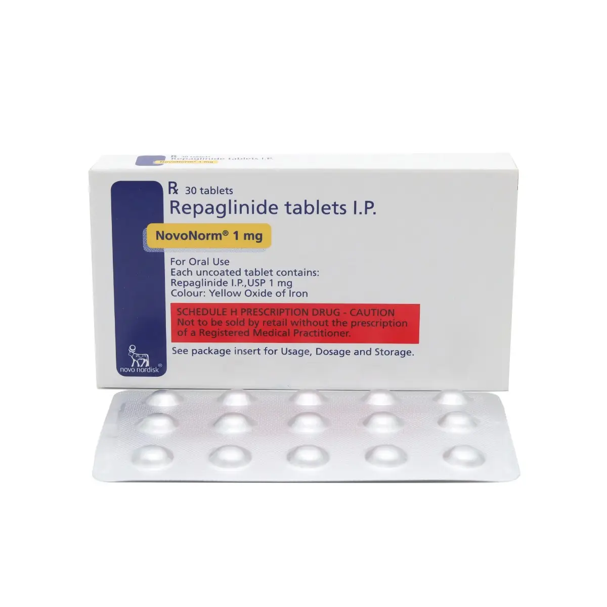 Novonorm 1mg Tablet (2x15 Tablets)