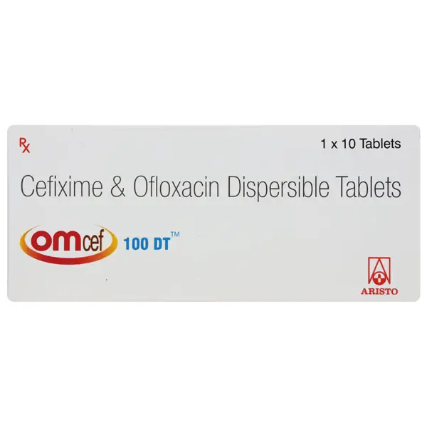 Omcef 100mg/100mg Tablet DT