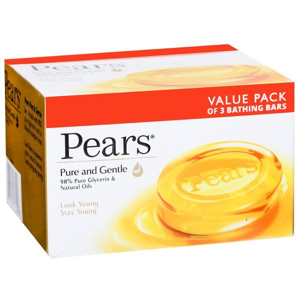 Pears Pure and Gentle Soap (Pack of 3 x 125 gm)