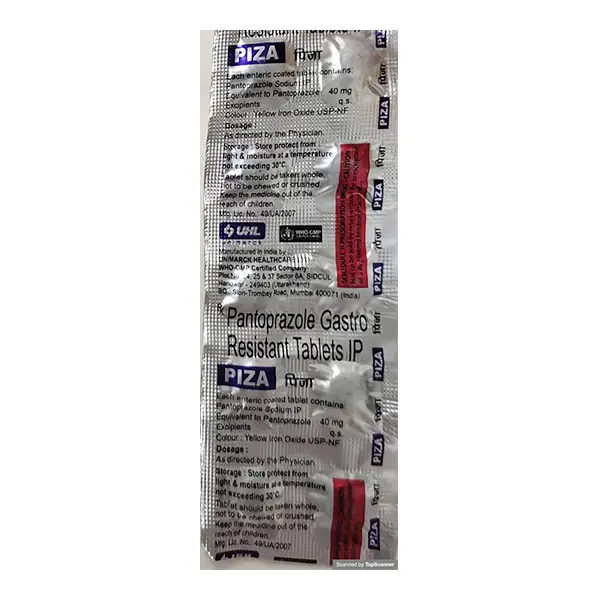 Piza 40mg Tablet