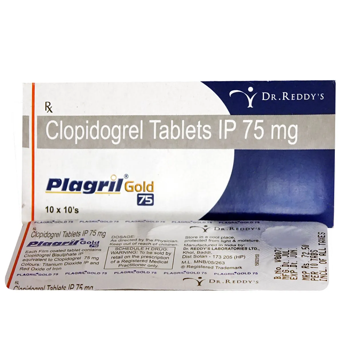 Plagril Gold 75 Tablet