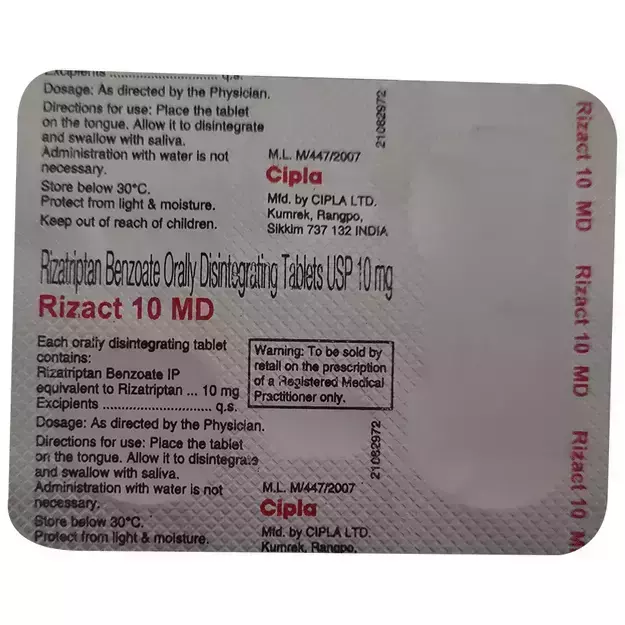 Rizact 10 MD Tablet