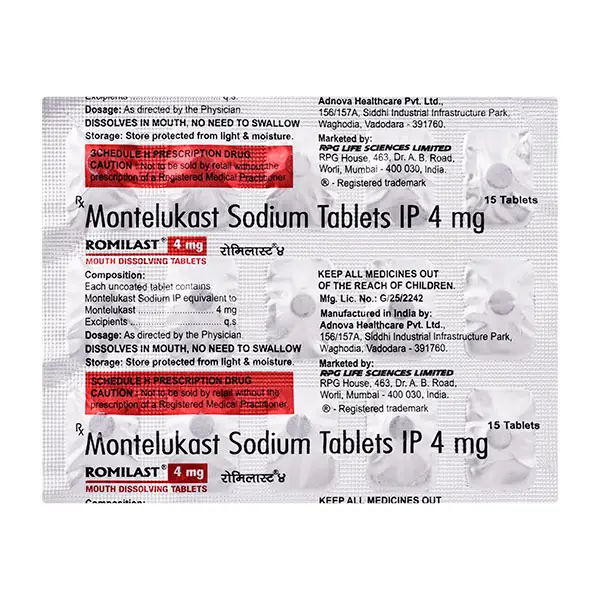 Romilast 4mg Tablet