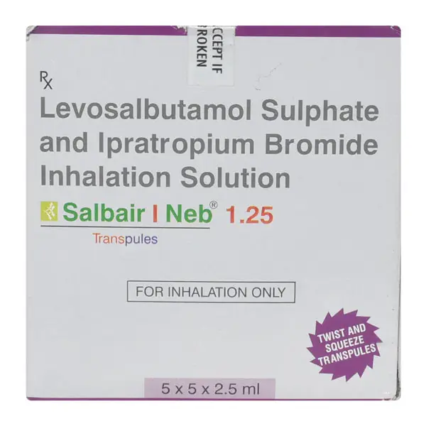 Salbair I Neb 1.25 Transpules 2.5ml