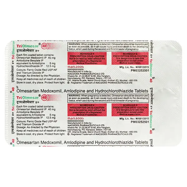 Triolmesar 40 Tablet