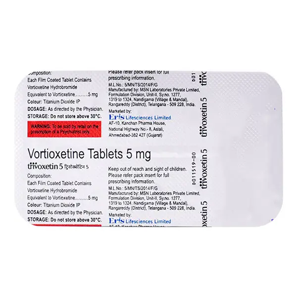 Trivoxetin 5mg Tablet