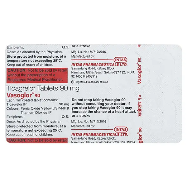 Vasoglor 90 Tablet