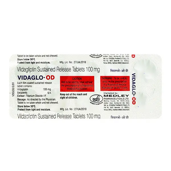 Vidaglo OD 100mg Tablet