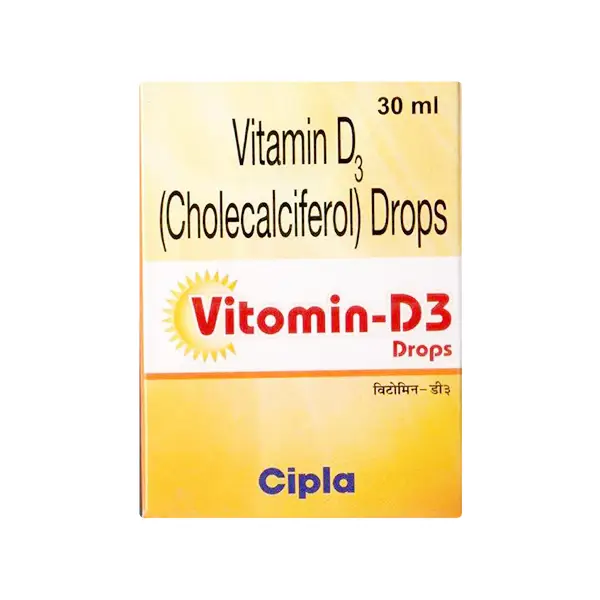 Vitomin-D3 Drop 30ml for Bone and Teeth Health