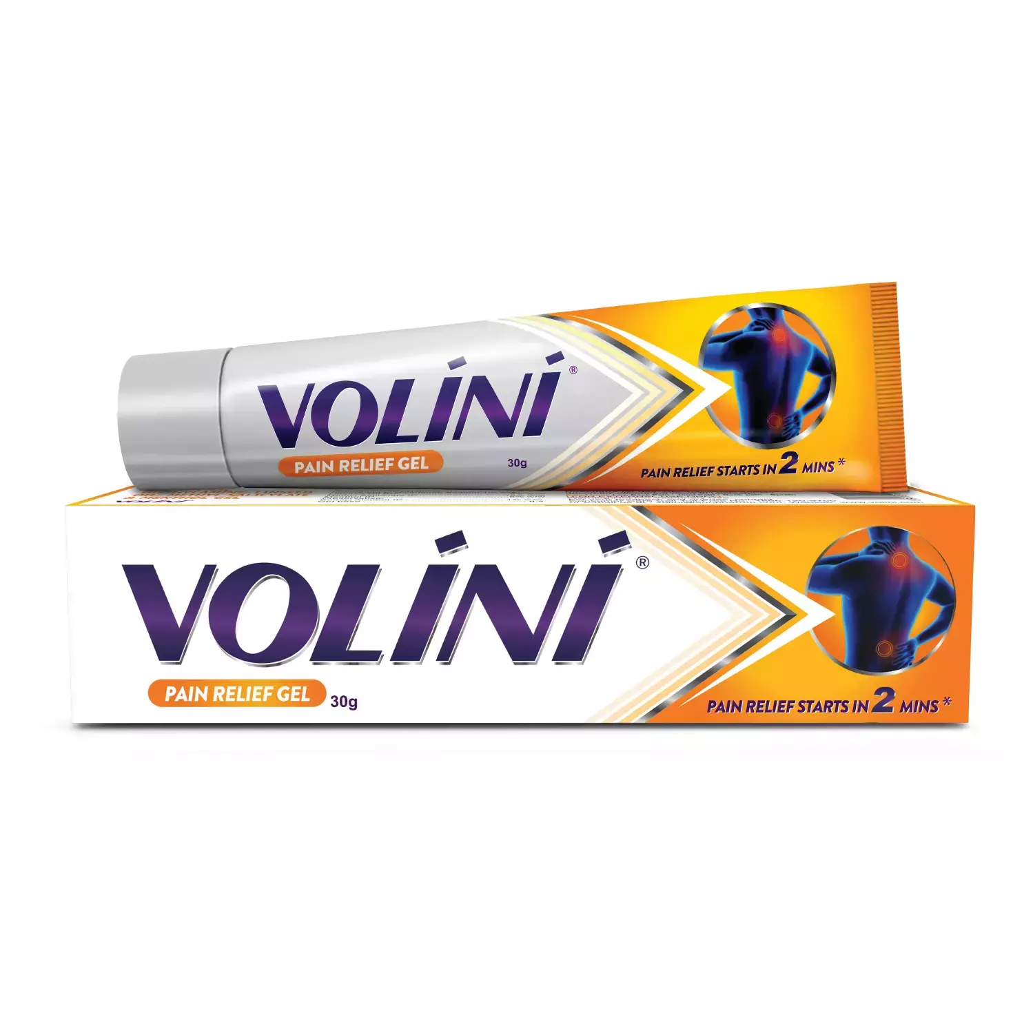 Volini Pain Relief Gel for Sprain, Muscle, Joint, Neck & Low Back Pain | Bone, Joint & Muscle Care 30gm