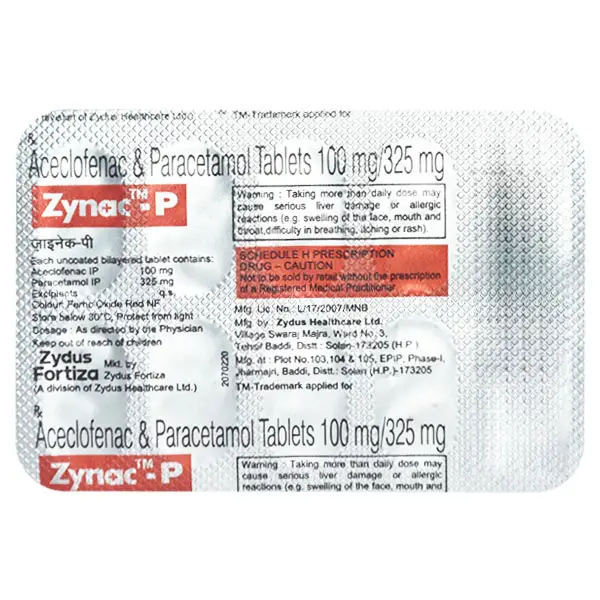 Zynac P 100mg/500mg Tablet