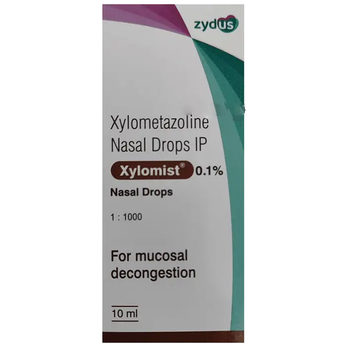 Xylomist 0.1% Nasal Drops for Mucosal Decongestion