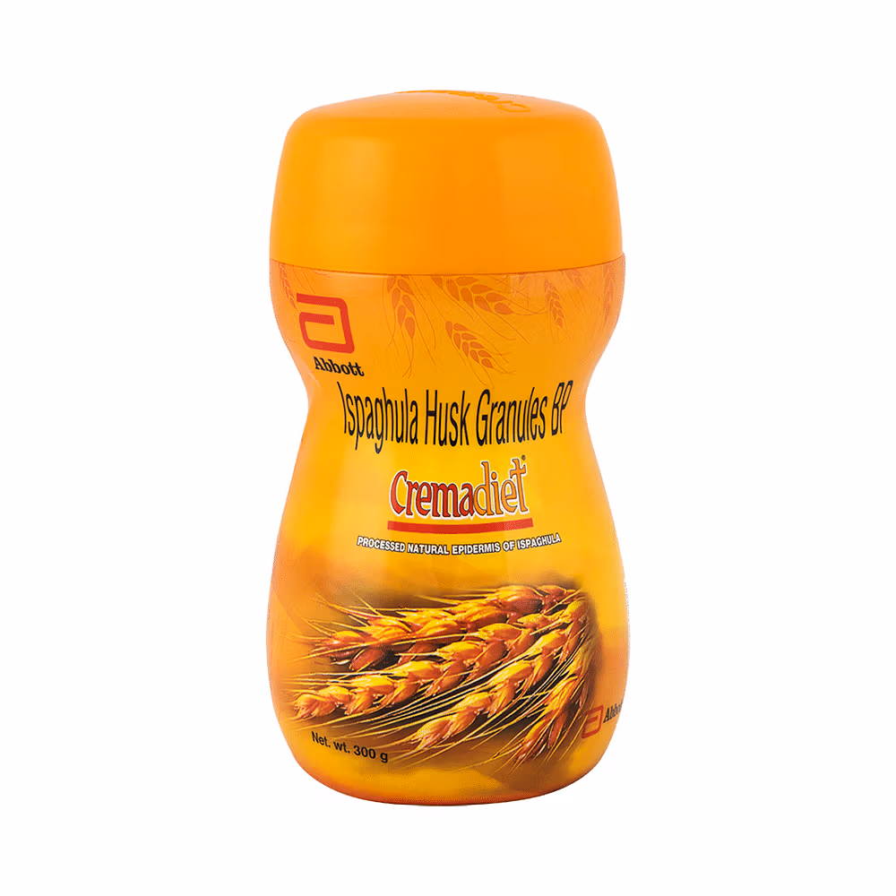 Cremadiet Ispaghula Husk Granules Powder | Processed Natural Epidermis of Ispaghula Sugar Free 300gm