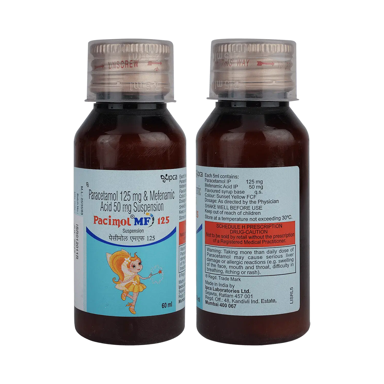 Pacimol MF 125 Oral Suspension