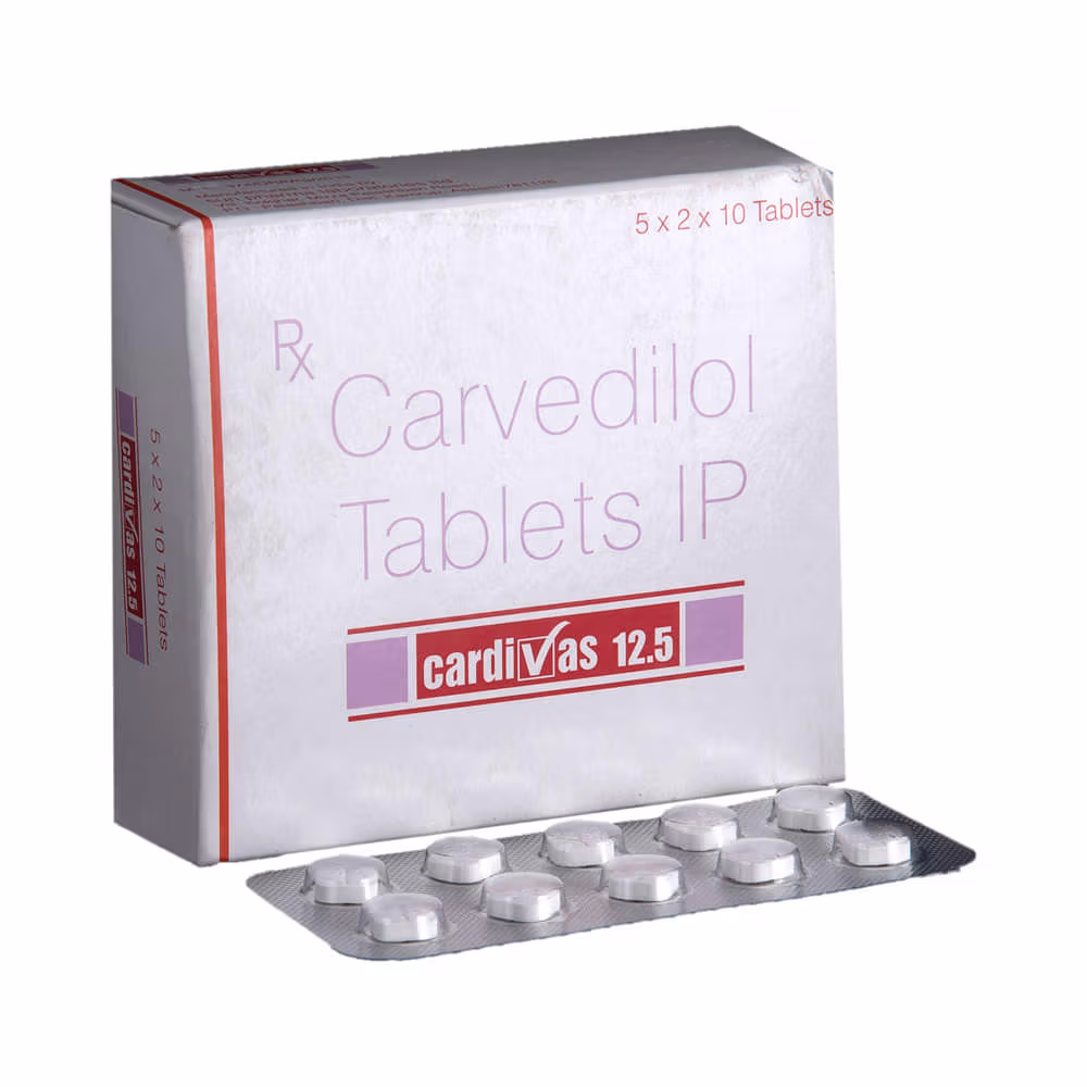Cardivas 12.5 Tablet