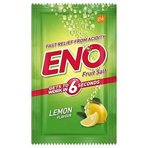 Eno Fruit Salt Powder - Lemon Flavour (Pack of 60 x 5 gm)