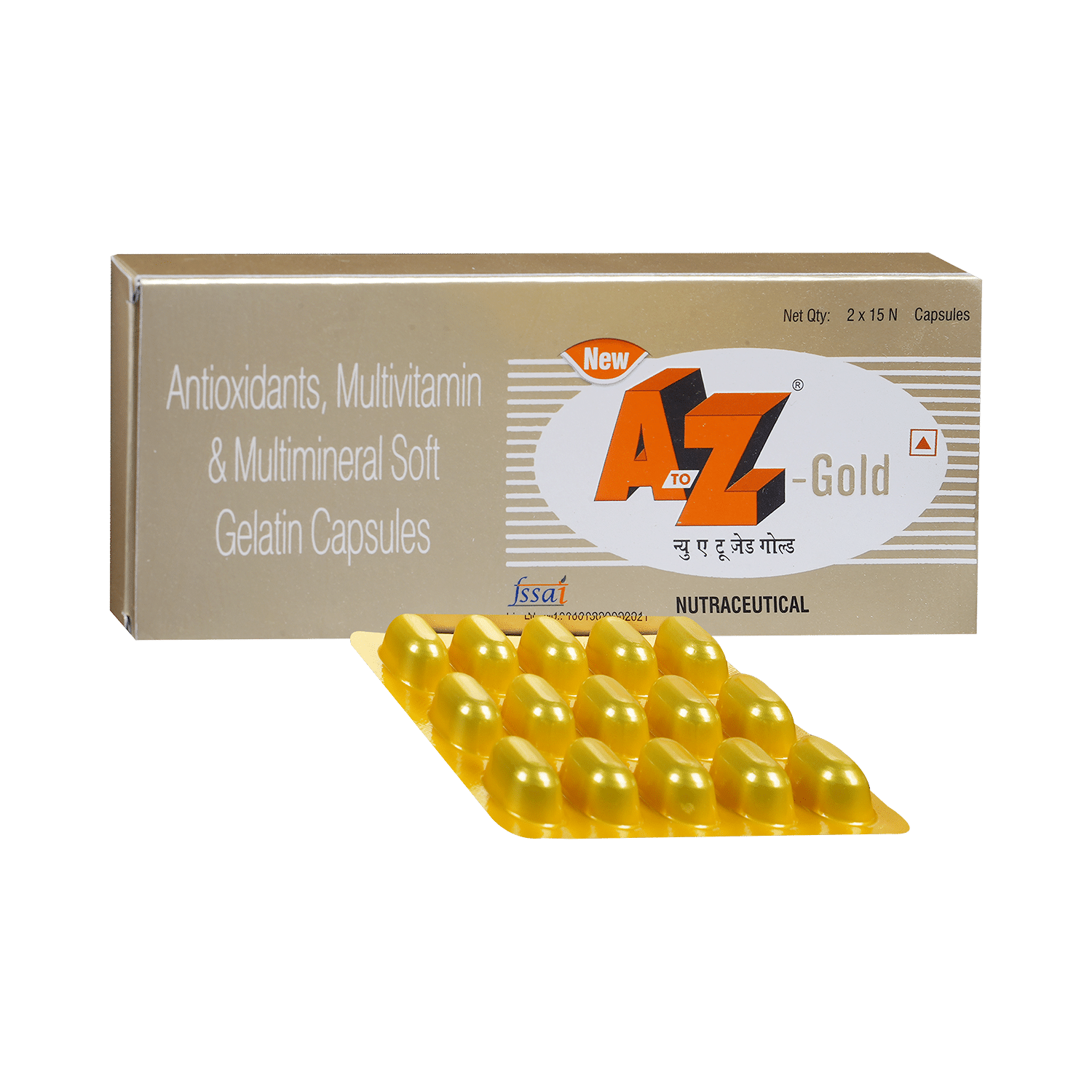 New A to Z Gold Soft Gelatin Capsule