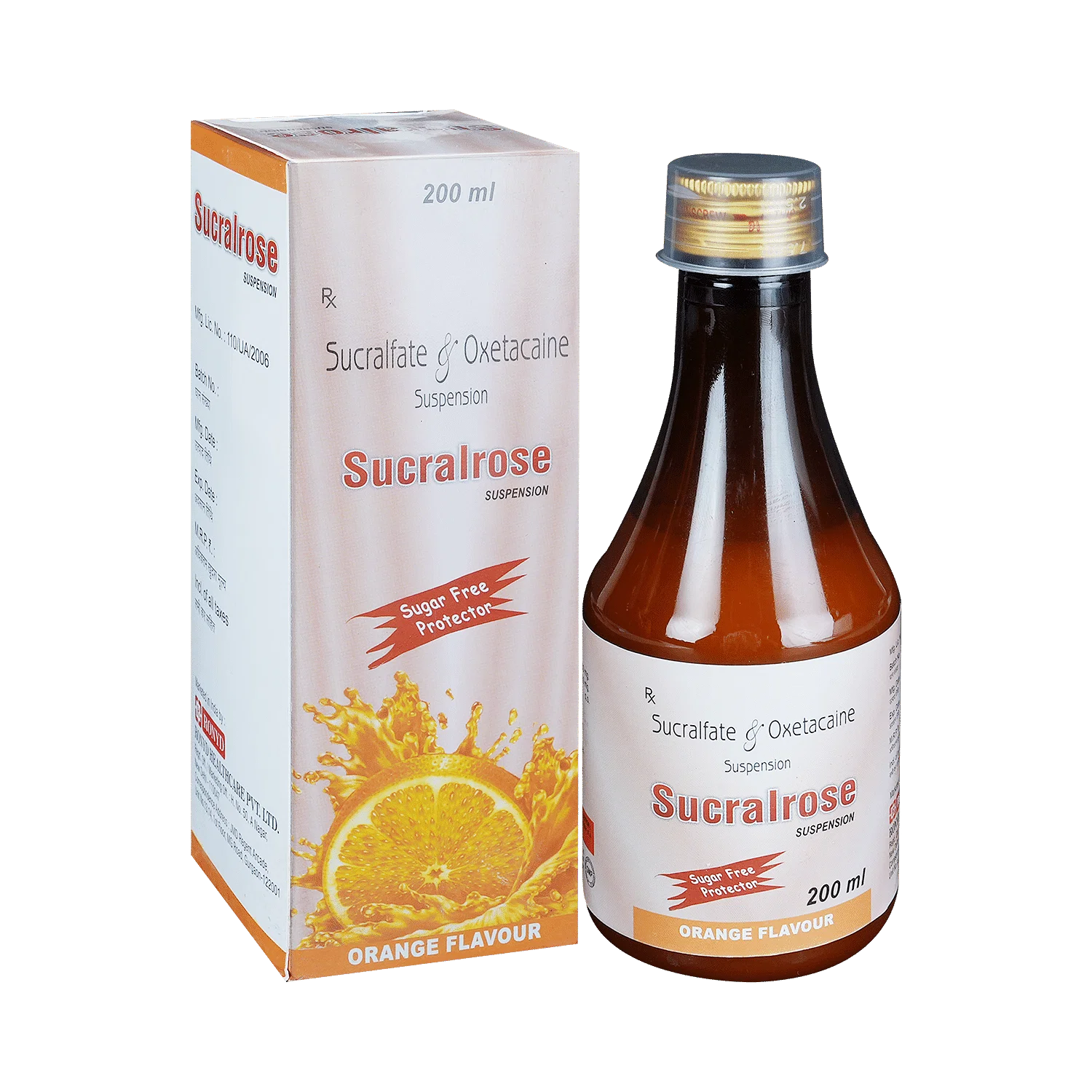 Sucralrose Suspension Orange Sugar Free