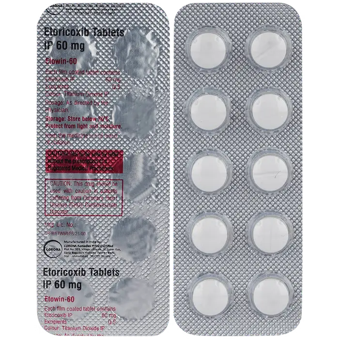 Etowin 60mg Tablet