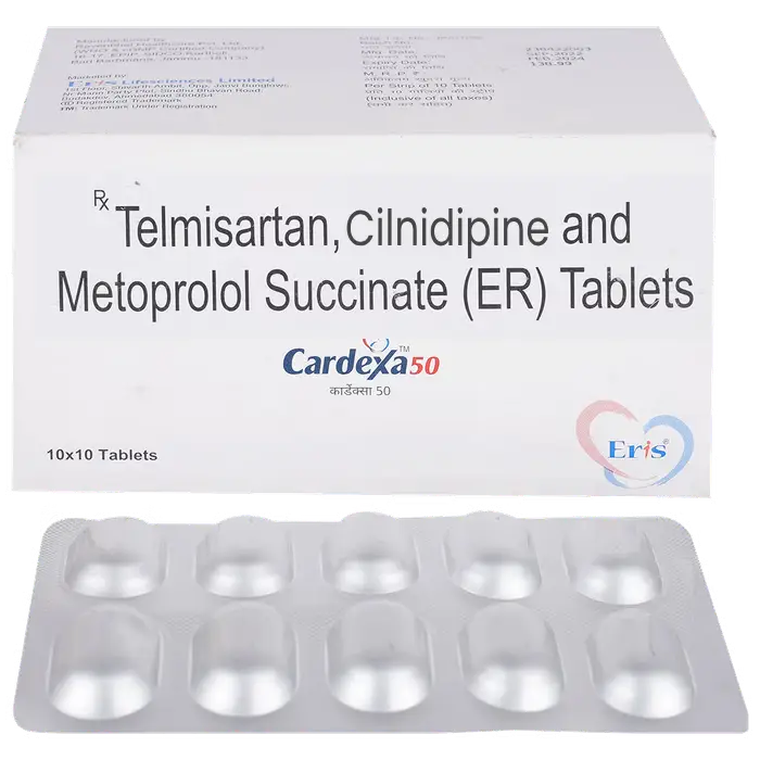 Cardexa 10mg/50mg/40mg Tablet