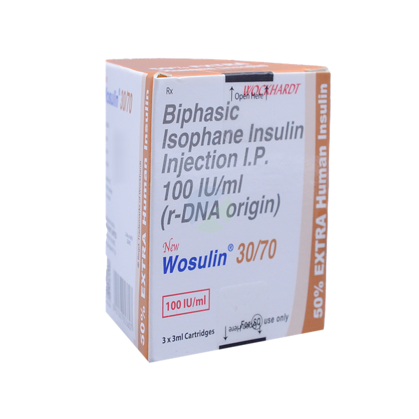 New Wosulin 30/70 100IU/ml Injection 3ml