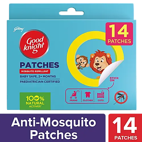 Good Knight Mosquito Repellent Patches - 100% Natural Actives, Baby Safe