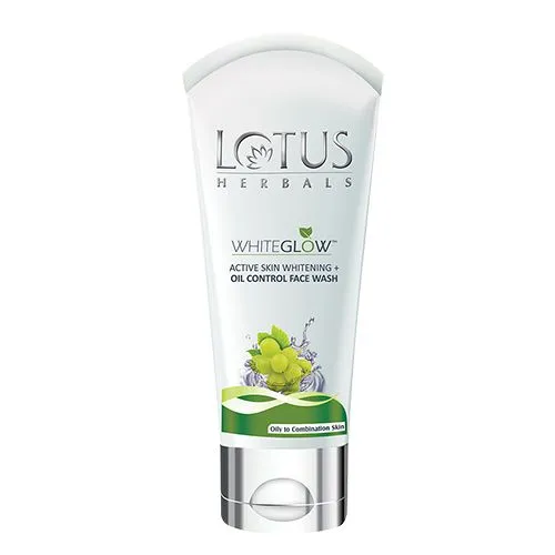 Lotus Herbals WhiteGlow Active Skin Whitening + Oil Control Face Wash