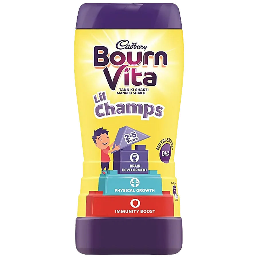 Cadbury Bournvita Lil Champs | For Brain Development, Physical Growth & Immunity | 3-5 Years