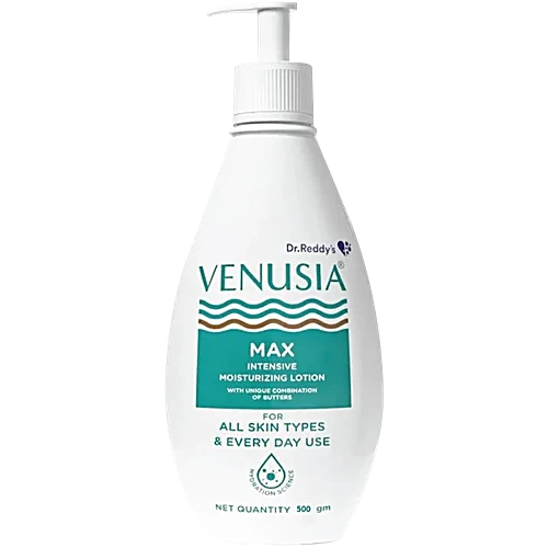 Venusia Max Intensive Moisturizing Lotion | Paraben, Alcohol and Mineral Oil Free | For All Skin Types | Derma Care 500gm