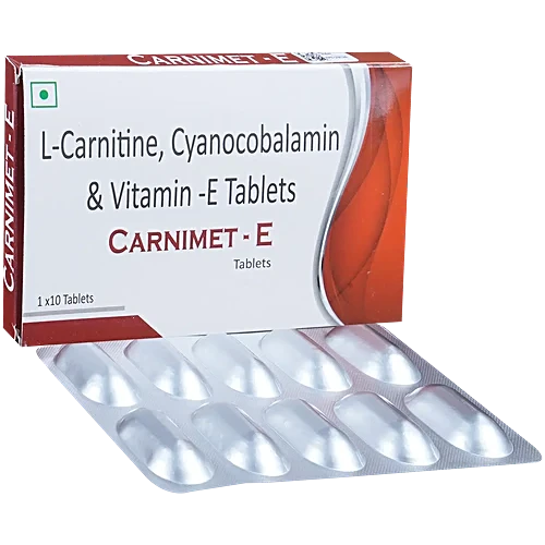 Carnimet-E Tablet with L-Carnitine, Cyanocobalamin & Vitamin E