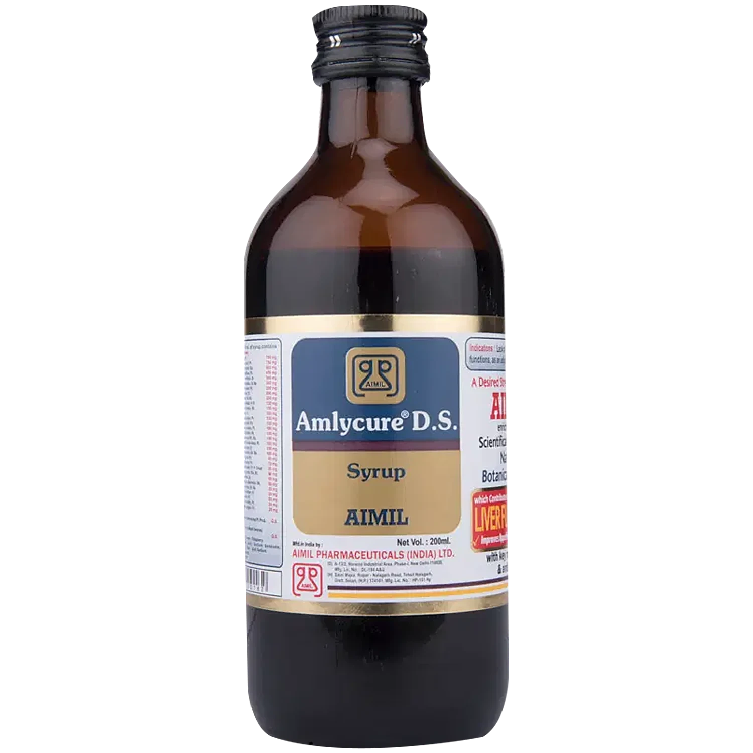 Aimil Amlycure DS Syrup | Liver Health Protector | Metabolism Booster 100ml