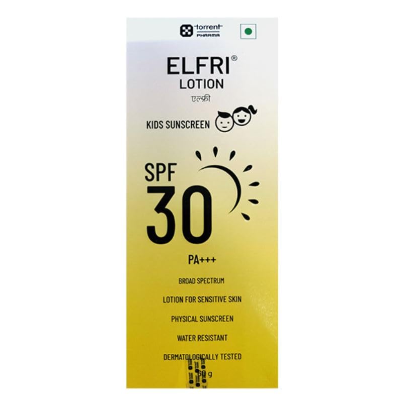 Elfri Kids Sunscreen Lotion SPF 30 PA+++ | For Sensitive Skin