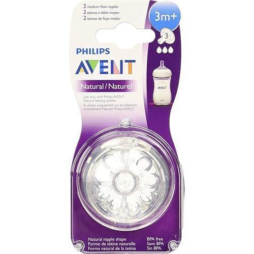 Philips Avent Natural Teat One Slot Variable Flow 3m+