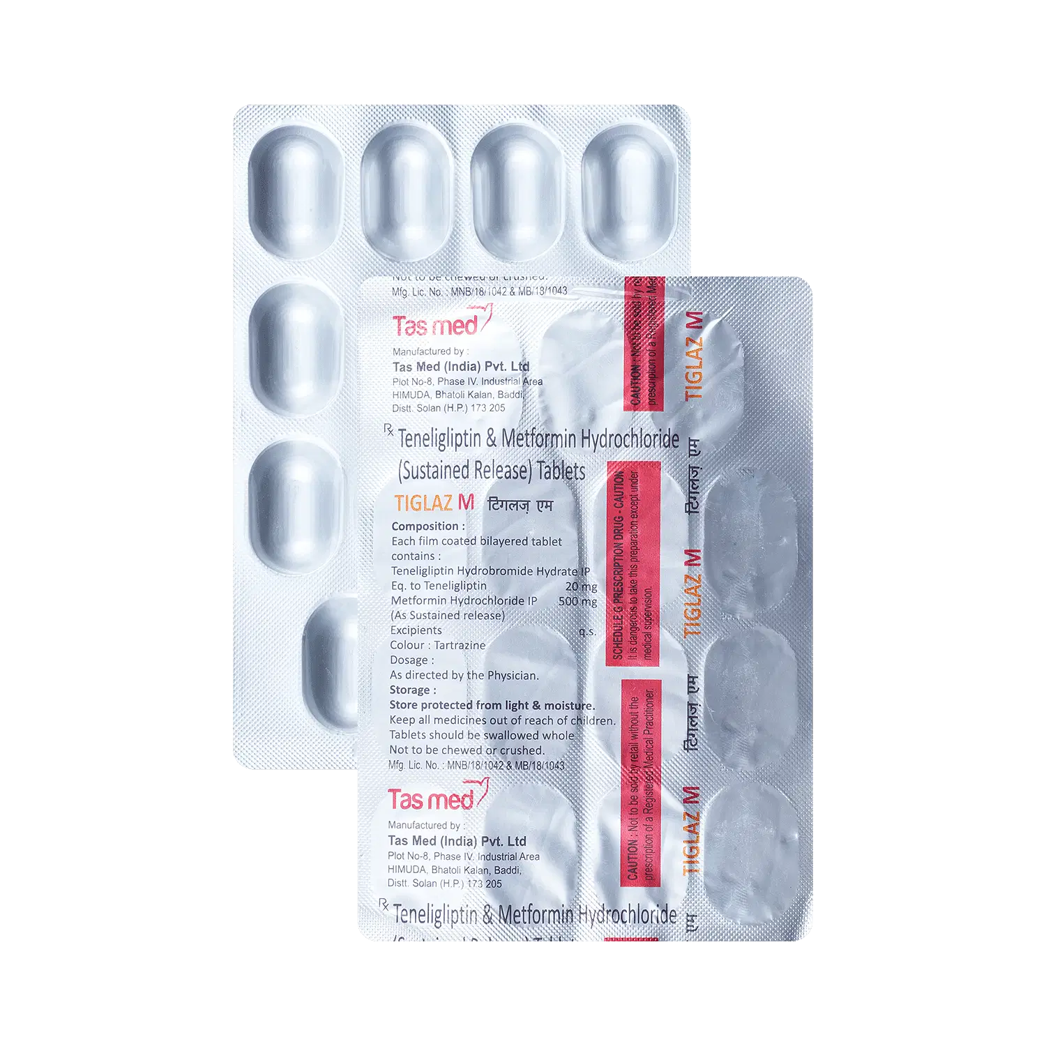 Tiglaz M 500mg/20mg Tablet