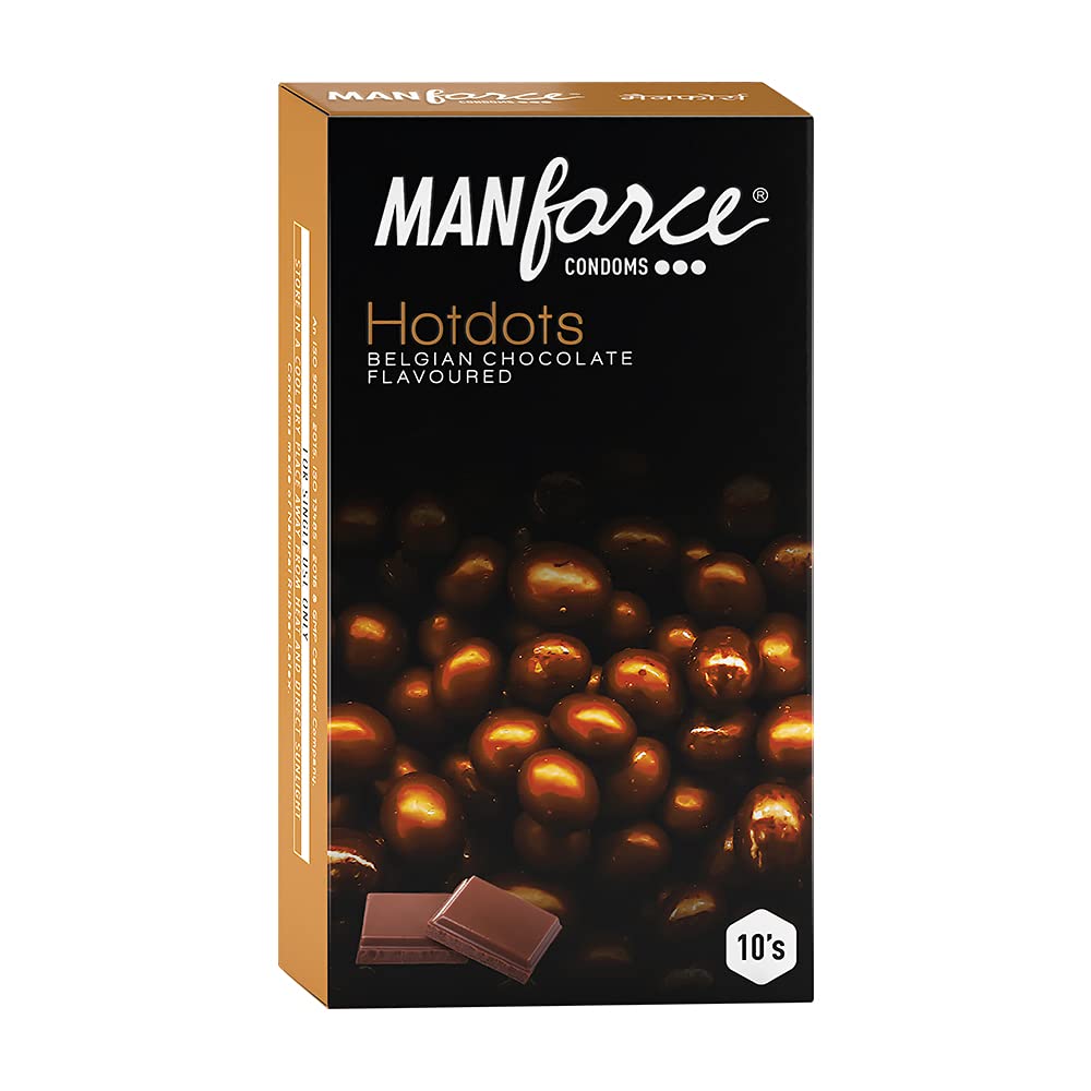 Manforce Condom Hotdots Belgian Chocolate