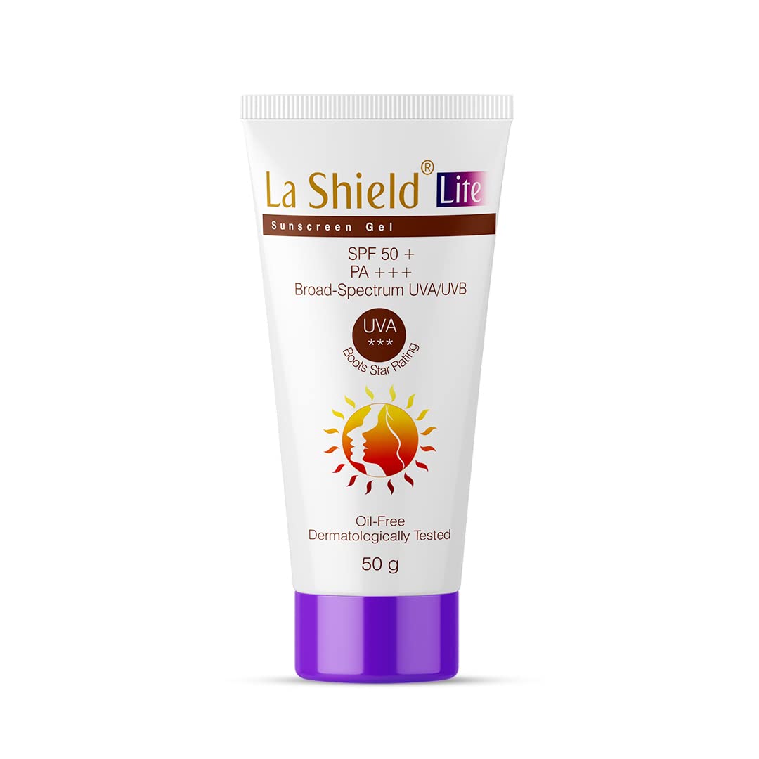 La Shield Lite Sunscreen Gel SPF 50+ PA+++ | For UVA/UVB Protection | Oil-Free