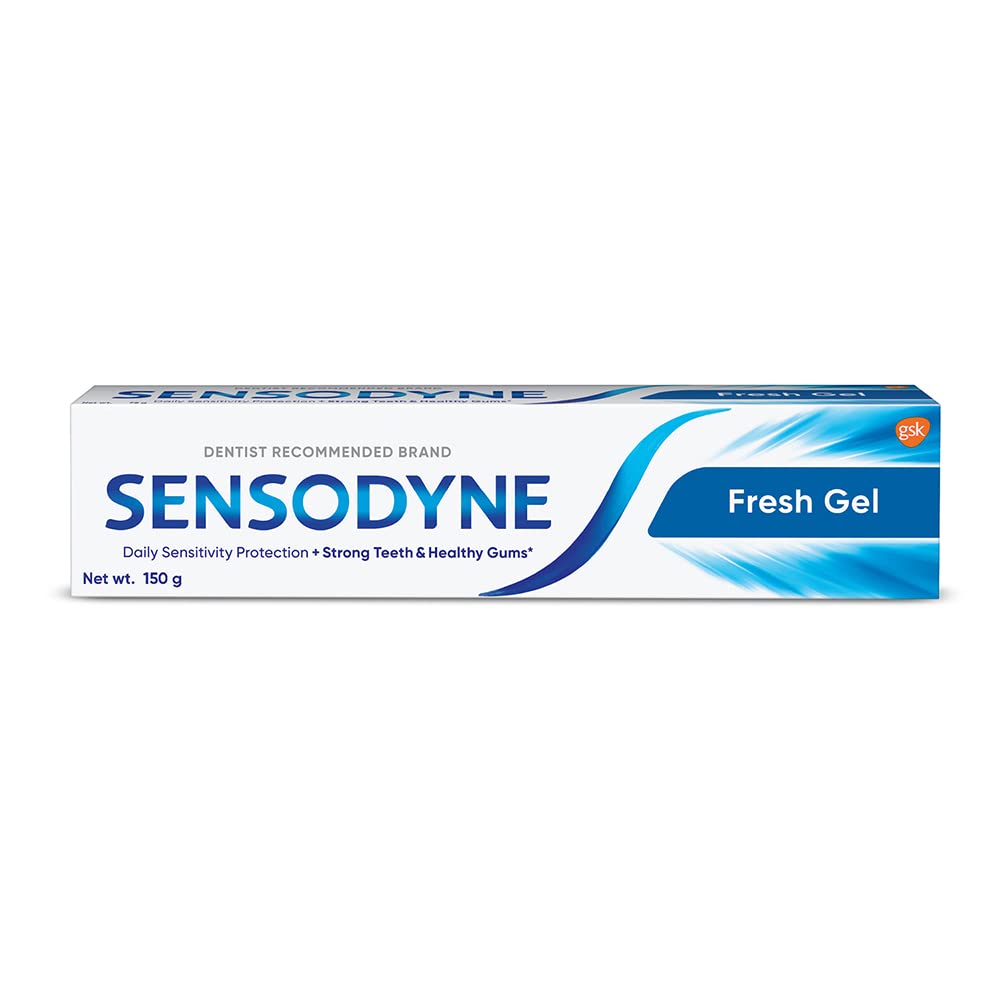 Sensodyne Fresh Gel Sensitive for Healthy Gums & Strong Teeth | Daily Protection Toothpaste 150gm