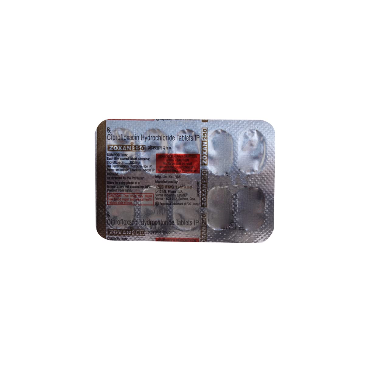 Zoxan 250mg Tablet