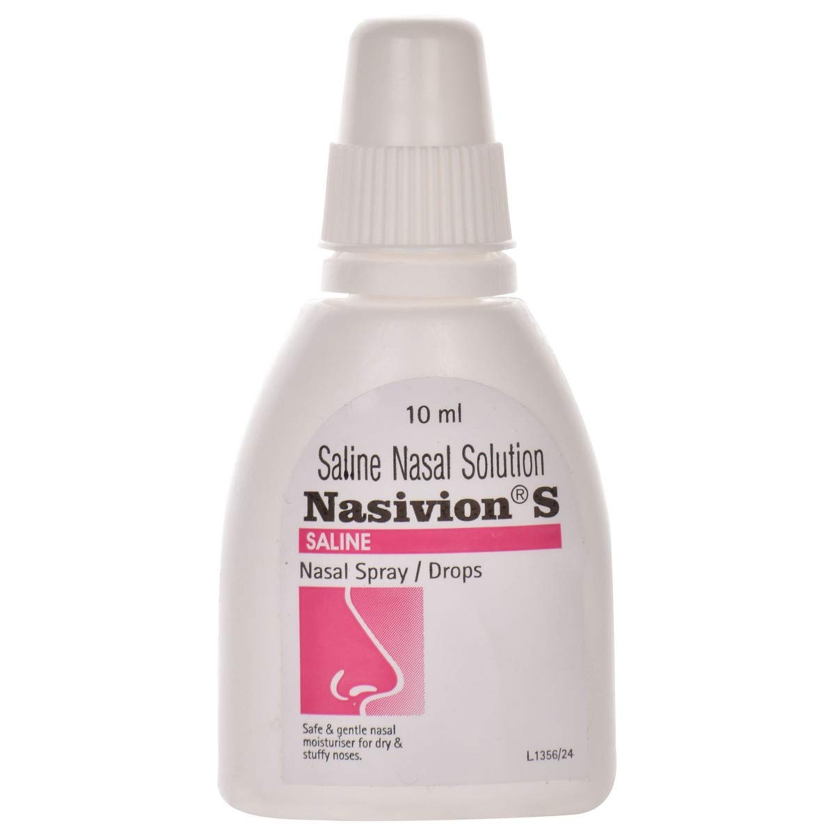 Nasivion S Saline Nasal Drops | Safe & Gentle Nasal Moisturiser for Dry & Stuffy Nose