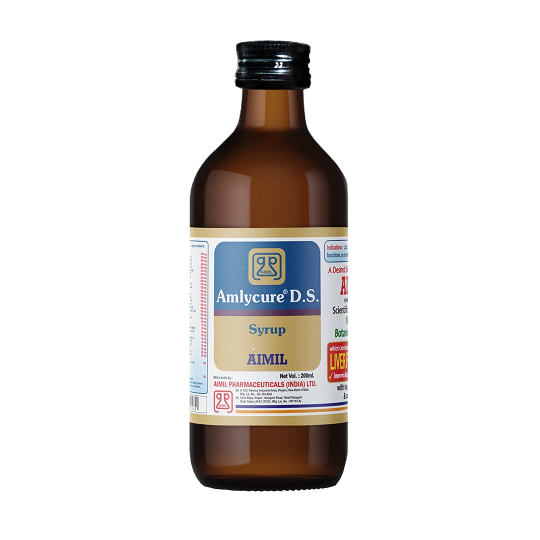 Aimil Amlycure DS Syrup | Supports Digestion, Metabolism & Liver Health