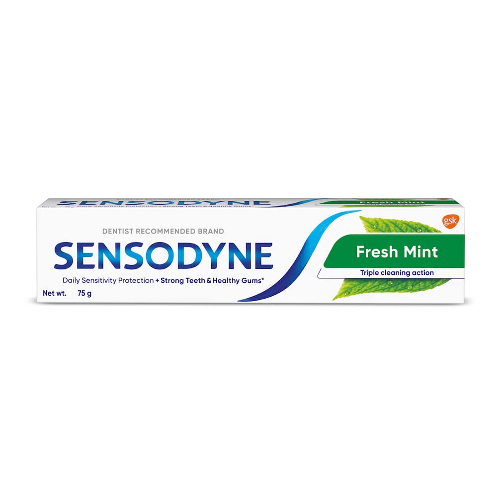 Sensodyne Fresh Mint Sensitive Toothpaste | For Strong Teeth & Healthy Gums