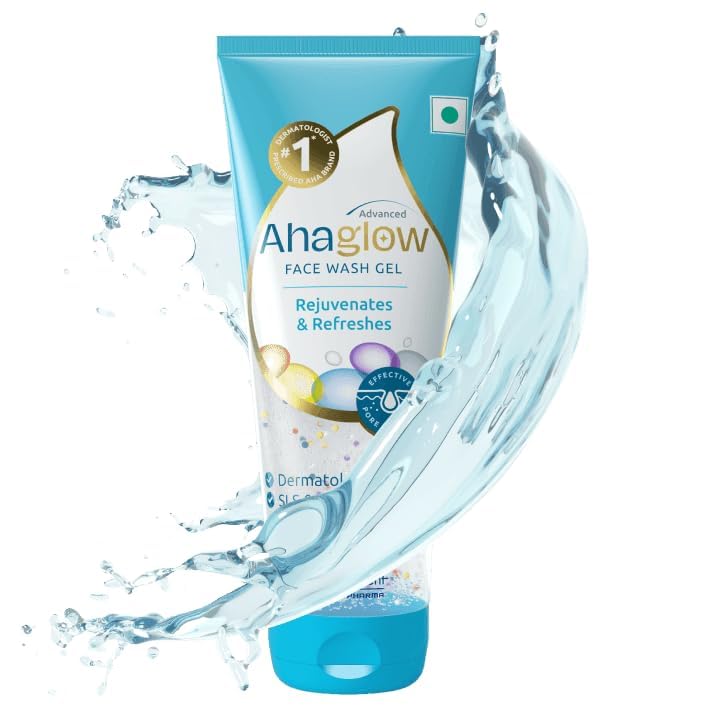 Ahaglow Advanced Skin Rejuvenating Face Wash | Effective Pore Cleanser | SLS & Paraben-Free Face Care Product 200gm