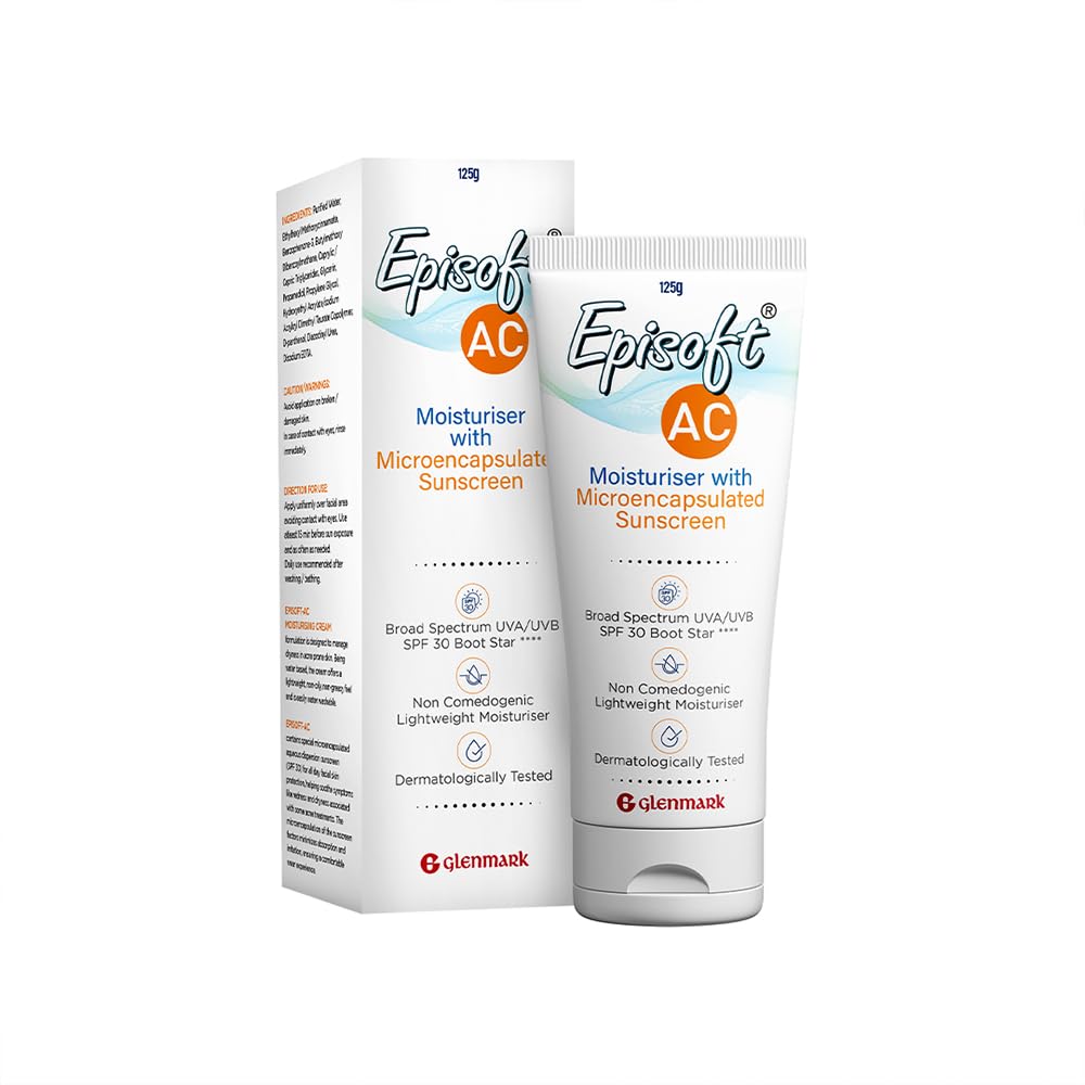 Episoft AC Moisturiser and Microencapsulated Sunsceen SPF 30