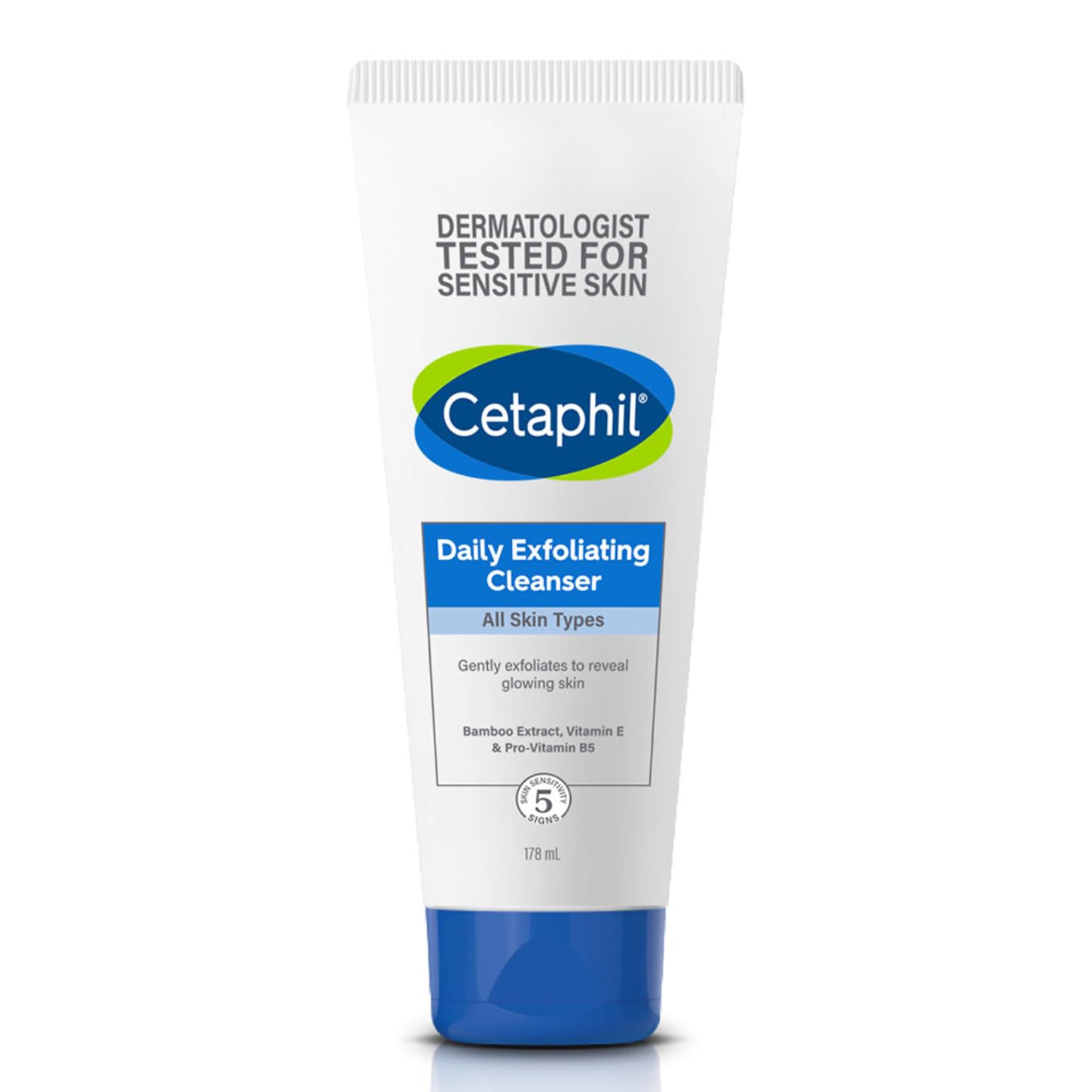 New Cetaphil Daily Exfoliating Cleanser with Vitamin E | For All Skin Types Cleanser