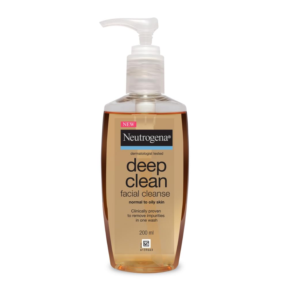 Neutrogena Deep Clean Facial Cleanser with Salicylic Acid | For Acne Prone Skin