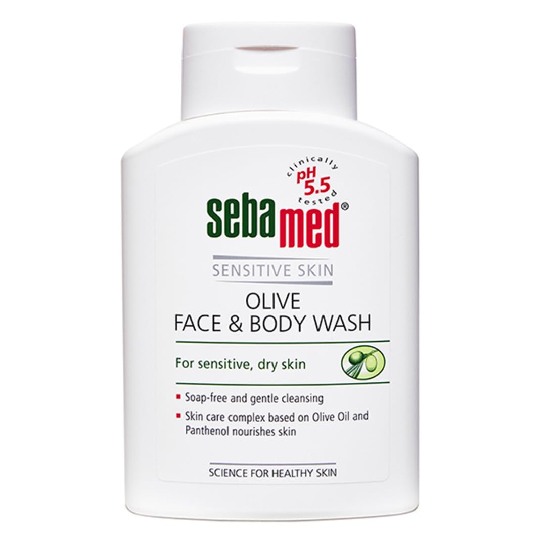 Sebamed Olive Face & Body Wash with Panthenol | For Sensitive & Dry Skin