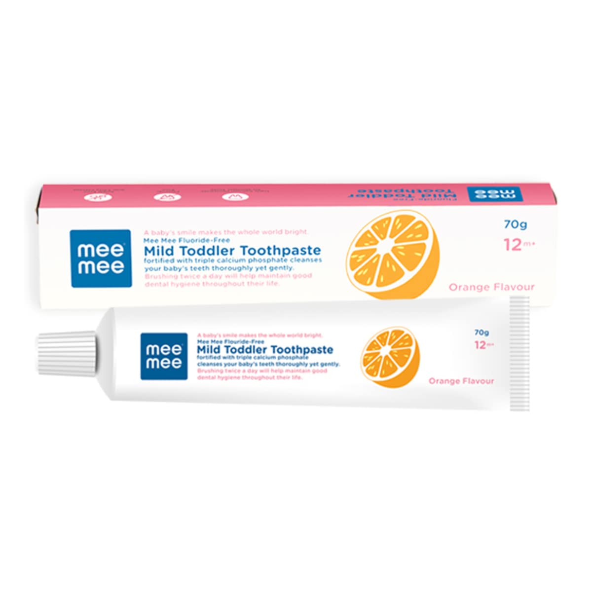 Mee Mee Fluoride Free Toothpaste for Kids Orange