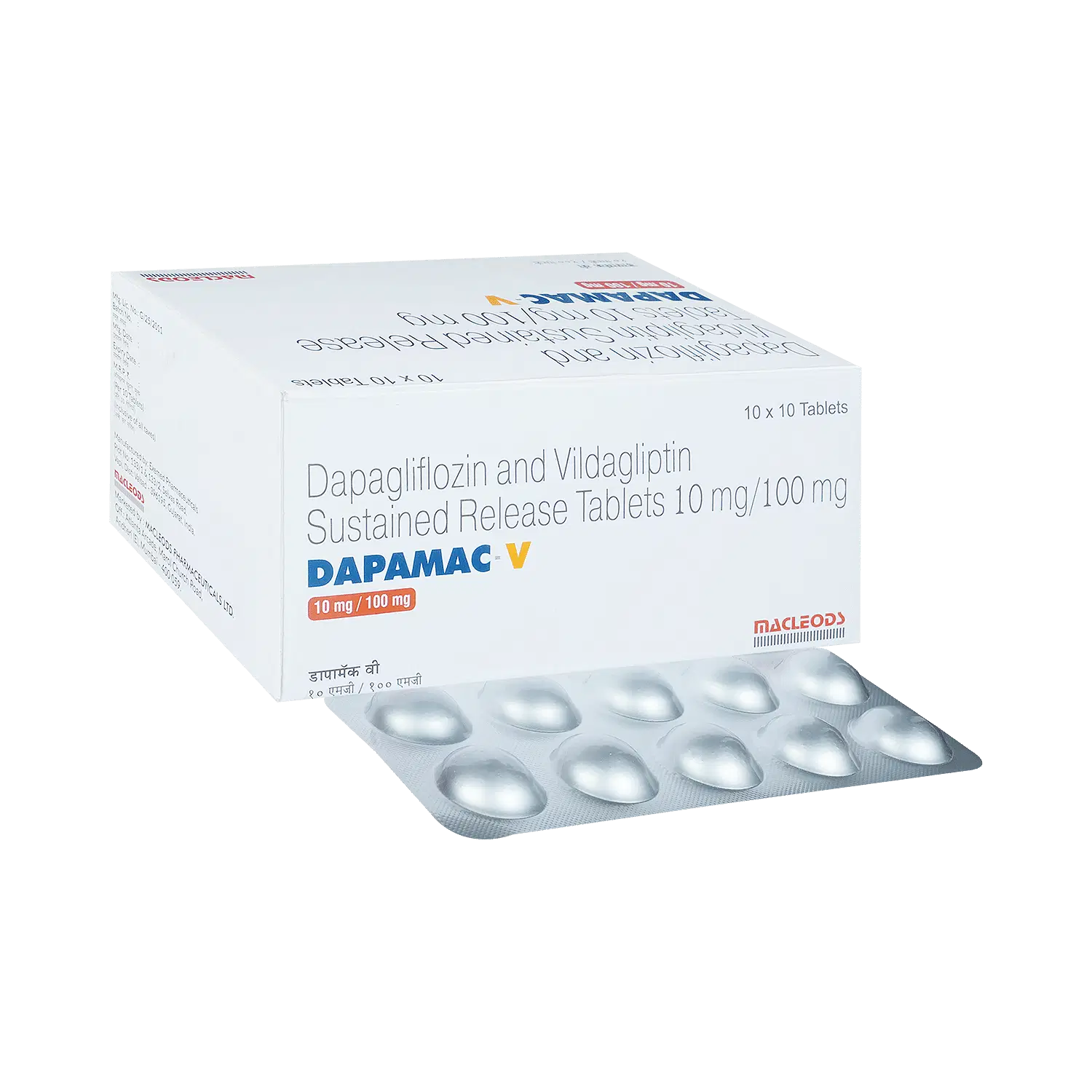 Dapamac V 10mg/100mg Tablet SR