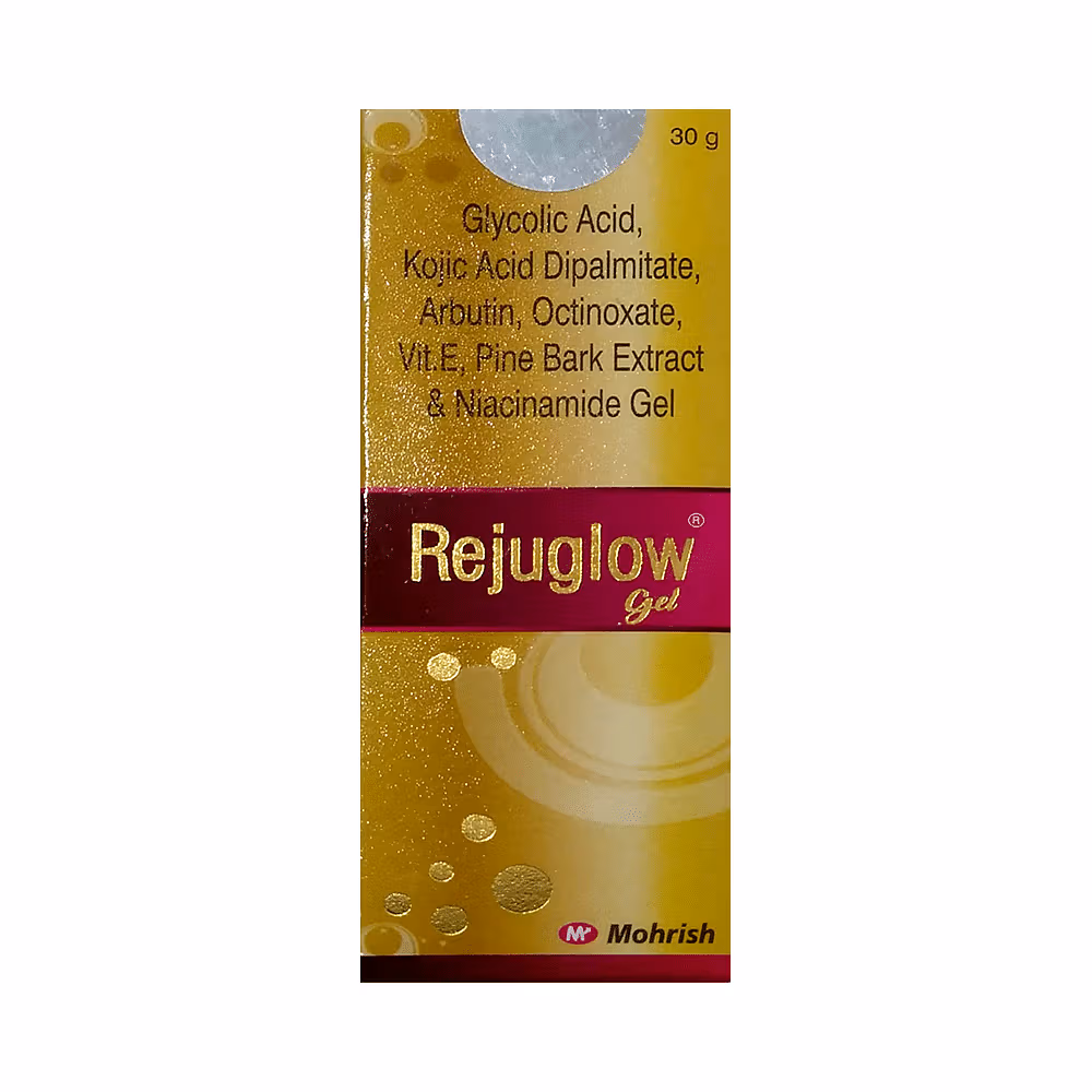 Rejuglow Gel with Glycolic Acid, Kojic Acid, Niacinamide & Vitamin E